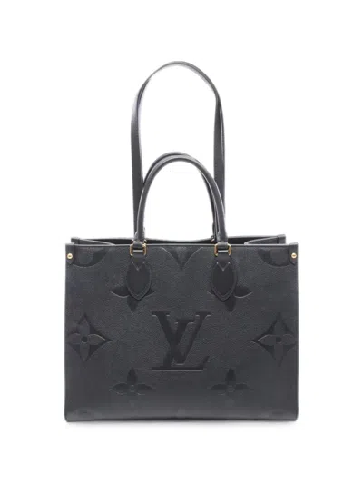 Pre-owned Louis Vuitton 2021 Monogram On-the-go Tote Bag In Black