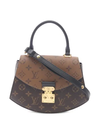 Pre-owned Louis Vuitton 2021 Monogram Reverse Handbag In Brown