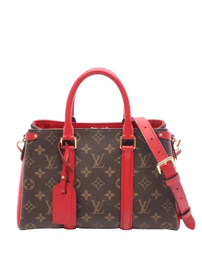 Pre-owned Louis Vuitton 2021 Monogram Soufflot Bb Satchel In Brown