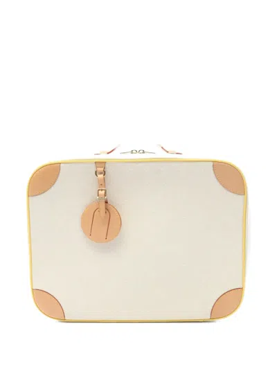 Pre-owned Louis Vuitton 2021 Monogram Top-handle Handbag In White
