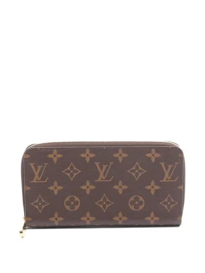 Pre-owned Louis Vuitton 2021 Monogram Zip-fastening Wallet In Brown