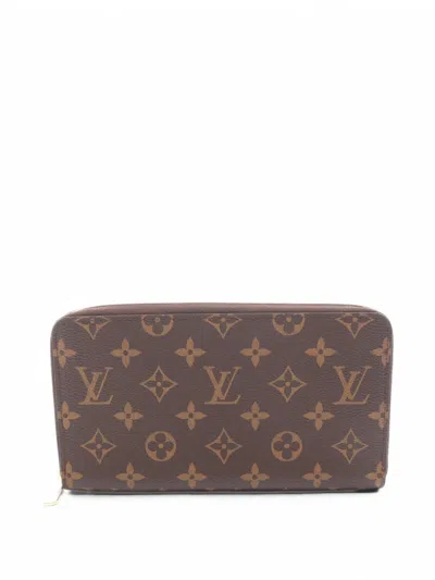 Pre-owned Louis Vuitton 2021 Monogram Zippy Wallet In Brown