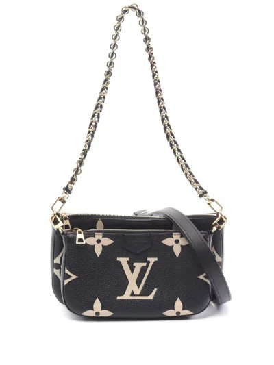 Pre-owned Louis Vuitton 2021 Multi Pochette Accessoires Cross Body Bag In Black