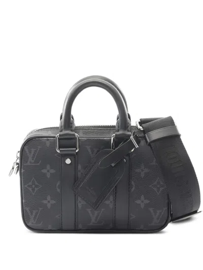 Pre-owned Louis Vuitton 2021 Nano Monogram Eclipse Tote Bag In Black