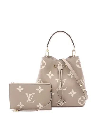 Pre-owned Louis Vuitton 2021 Neo Noé Mm Two-way Handbag In Neutrals