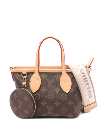 Pre-owned Louis Vuitton 2021 Neverfull Bb Handbag In Brown