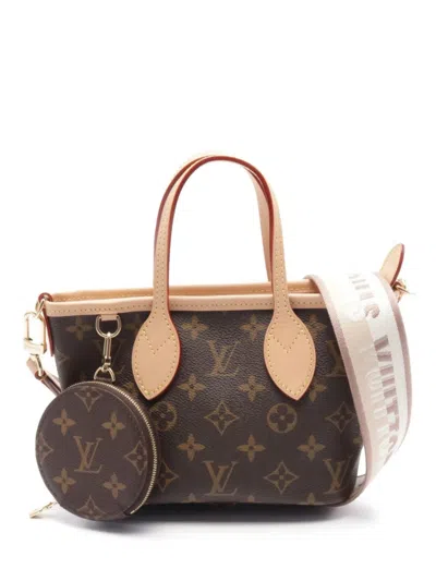Pre-owned Louis Vuitton 2021 Neverfull Bb Tote Bag In Brown