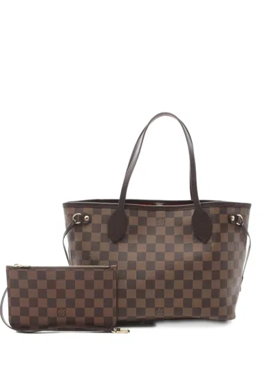 Pre-owned Louis Vuitton 2021 Neverfull Pm Tote Bag In Brown