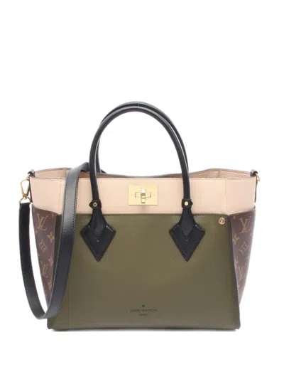 Pre-owned Louis Vuitton 2021 On My Side Mm Monogram Tote Bag In Green
