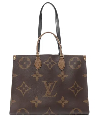 Pre-owned Louis Vuitton 2021 On-the-go Gm Tote Bag In Brown