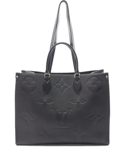 Pre-owned Louis Vuitton 2021 On-the-go Gm Tote Bag In Black