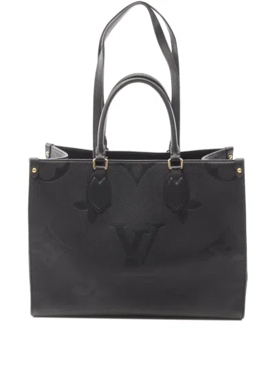 Pre-owned Louis Vuitton 2021 On-the-go Mm Handbag In Black