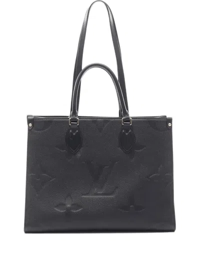 Pre-owned Louis Vuitton 2021 On-the-go Mm Shoulder Bag In Black