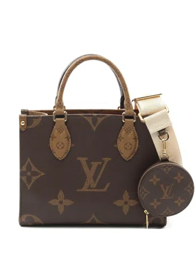 Pre-owned Louis Vuitton 2021 On-the-go Pm Handbag In Brown
