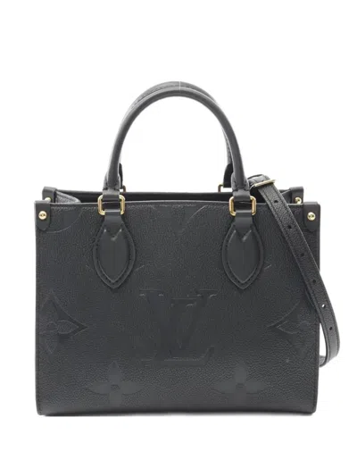 Pre-owned Louis Vuitton 2021 On-the-go Pm Handbag In Black