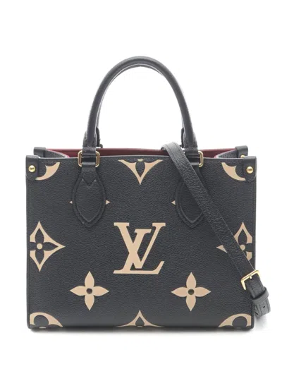 Pre-owned Louis Vuitton 2021 On-the-go Pm Handbag In Black