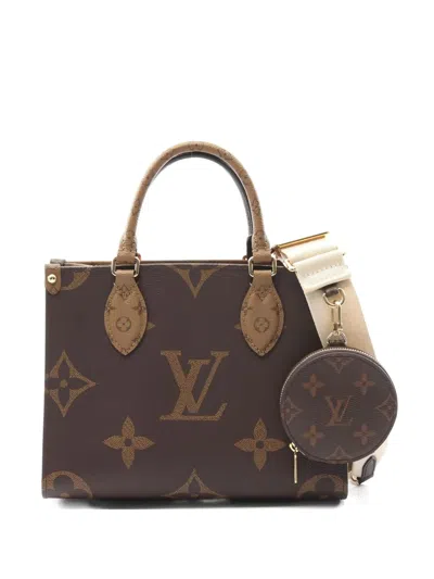 Pre-owned Louis Vuitton 2021 On-the-go Pm Handbag In Brown