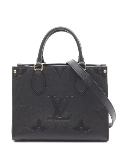 Pre-owned Louis Vuitton 2021 On-the-go Pm Tote Bag In Black