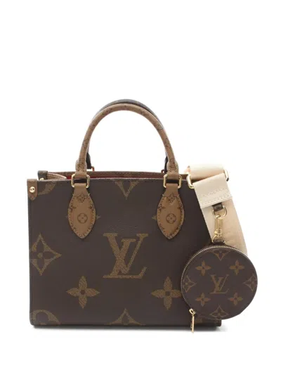 Pre-owned Louis Vuitton 2021 Onthego Pm Handbag In Brown
