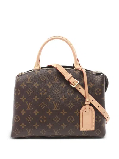 Pre-owned Louis Vuitton 2021 Petit Palais Two-way Handbag In Brown