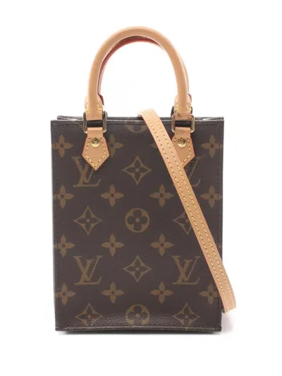 Pre-owned Louis Vuitton 2021 Petite Sac Plat Handbag In 褐色