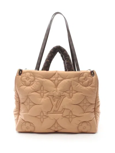 Pre-owned Louis Vuitton 2021 Pillow Onthego Gm Tote Bag In Neutrals