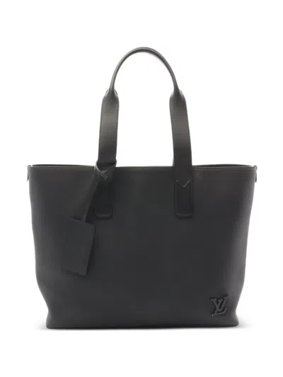Pre-owned Louis Vuitton 2021 Pilot Lv Aerogram Tote Bag In Black