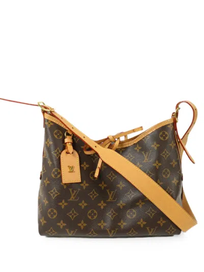 Louis Vuitton 2021 Pm Monogram Carry All Shoulder Bag In Brown
