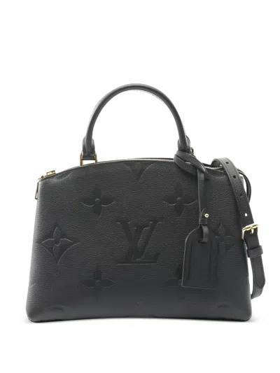 Pre-owned Louis Vuitton 2021 Pm Petit Palais Monogram Tote Bag In Black