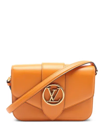 Pre-owned Louis Vuitton 2021 Pont 9 Shoulder Bag In Orange