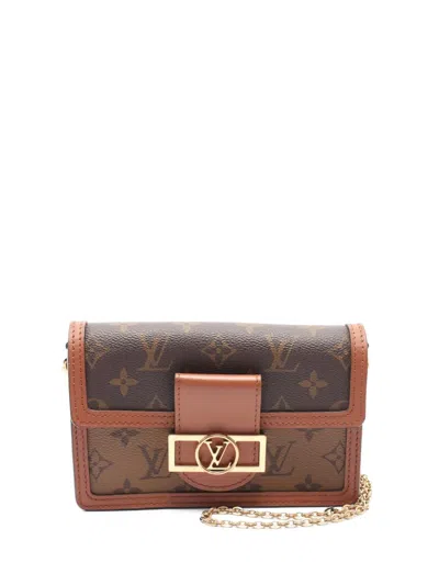 Pre-owned Louis Vuitton 2021 Portefeuil Dauphine Crossbody Bag In Brown