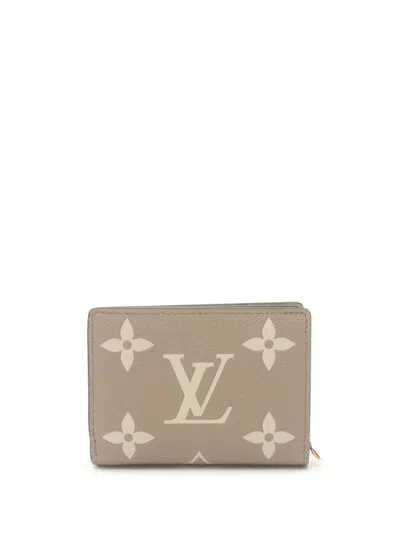 Pre-owned Louis Vuitton 2021 Portefeuille Claire Wallet In Neutrals