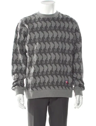 Pre-owned Louis Vuitton 2021 Printed Sweatshirt In Gray