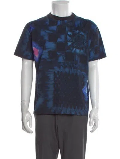 Pre-owned Louis Vuitton 2021 Printed T-shirt In Blue