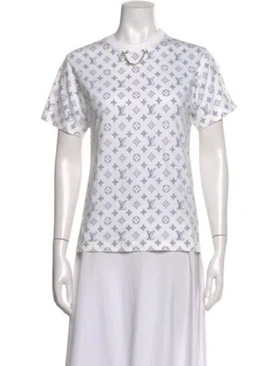 Pre-owned Louis Vuitton 2021 Printed T-shirt In White