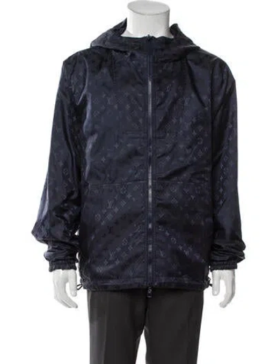 Pre-owned Louis Vuitton 2021 Reversible Windbreaker In Blue