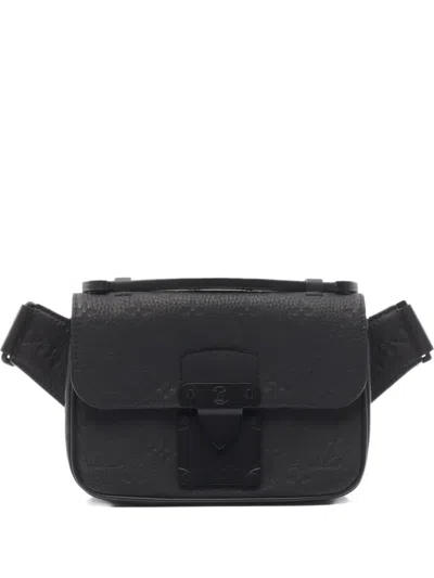 Pre-owned Louis Vuitton 2021 S Lock Messenger Shoulder Bag In Black
