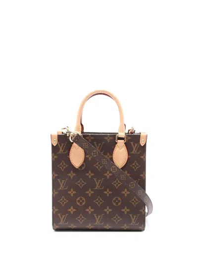 Pre-owned Louis Vuitton 2021 Sac Plat Handbag In Brown