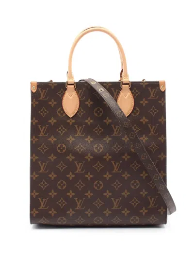 Pre-owned Louis Vuitton 2021 Sac Plat Pm Handbag In Brown