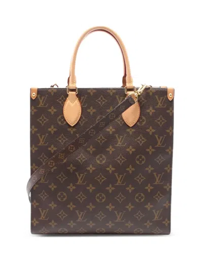 Pre-owned Louis Vuitton 2021 Sac Plat Pm Two-way Handbag In Brown