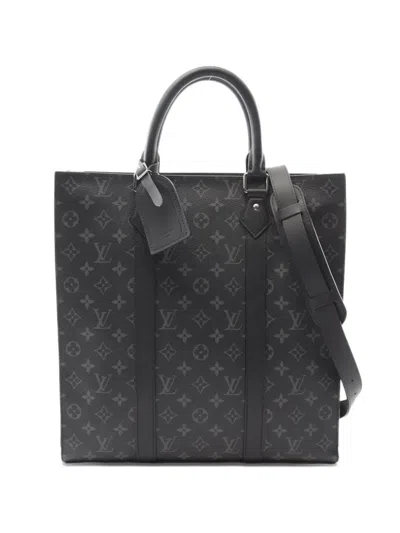 Pre-owned Louis Vuitton 2021 Sac Plat Tote Bag In Black