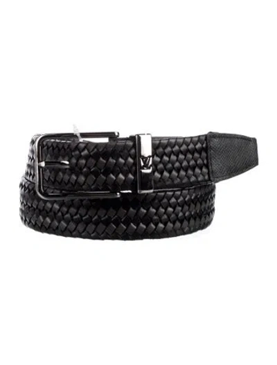 Pre-owned Louis Vuitton 2021 Sainteur Pont Neuf Belt Belt In Black