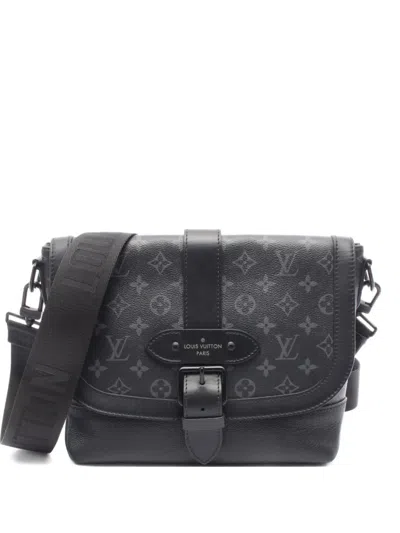 Pre-owned Louis Vuitton 2021 Saumur Messenger Bag In Black