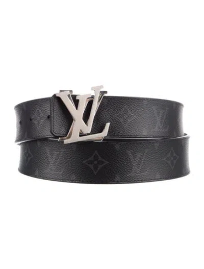 Pre-owned Louis Vuitton 2021 Shake Lv 40mm Reversible Belt Kit In Black