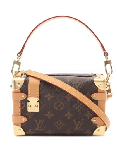 Pre-owned Louis Vuitton 2021 Side Trunk Pm Monogram Handbag In Brown