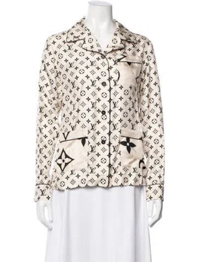 Pre-owned Louis Vuitton 2021 Silk Pajamas In Neutral