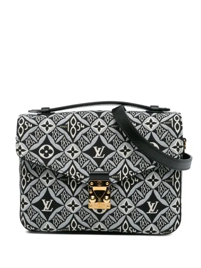 Pre-owned Louis Vuitton 2021 Since 1854 Pochette Metis Satchel In Black