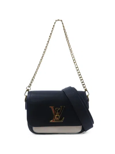 Pre-owned Louis Vuitton 2021 Small Lockme Tender Shoulder Bag In Black