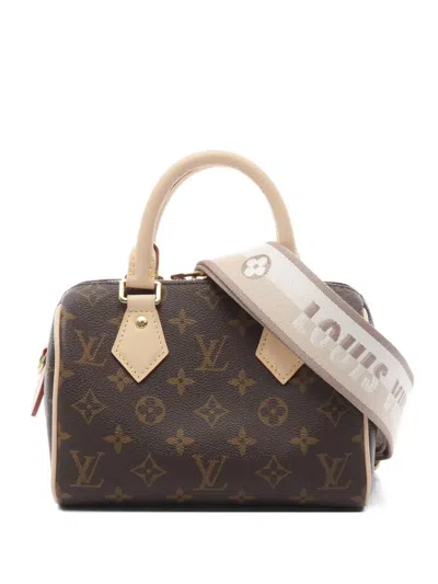 Pre-owned Louis Vuitton 2021 Speedy Bandouliere 20 Handbag In Brown