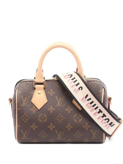 Pre-owned Louis Vuitton 2021 Speedy Bandoulière 20 Monogram Handbag In Brown